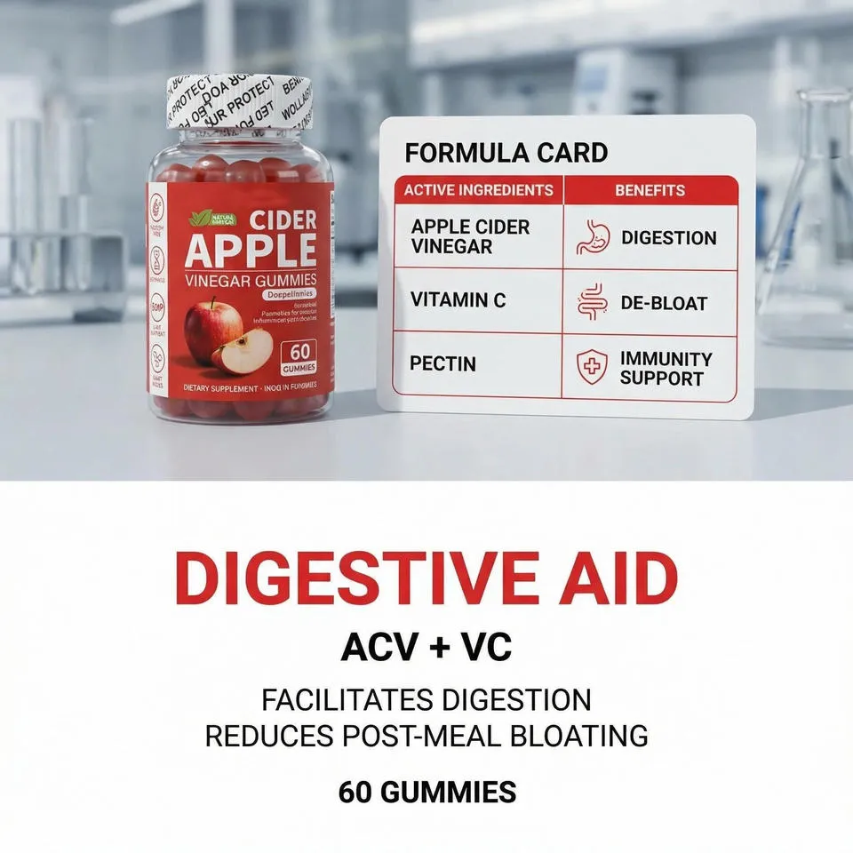Apple Cider Vinegar Gummies Weight Management Supplement Private Label Beauty Supports
