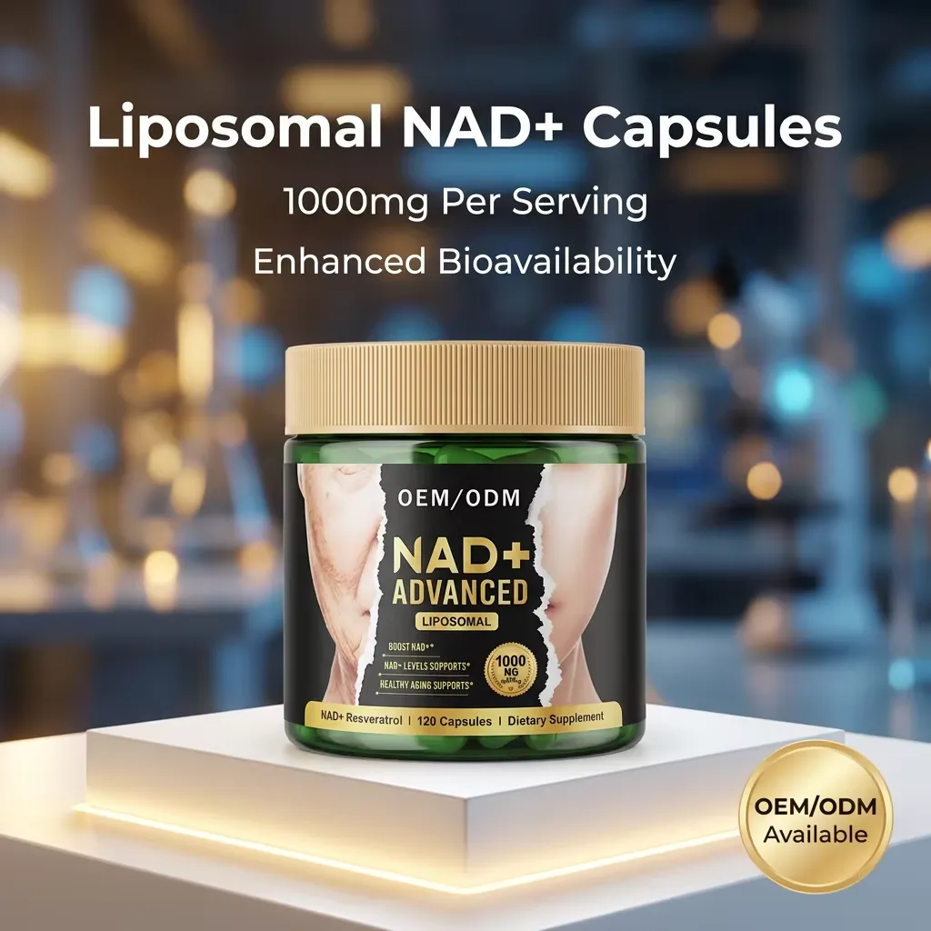 Liposomal NAD+ Supplement Capsules for Daily Cellular Support and Longevity OEM ODM Private Label Factory Direct Price