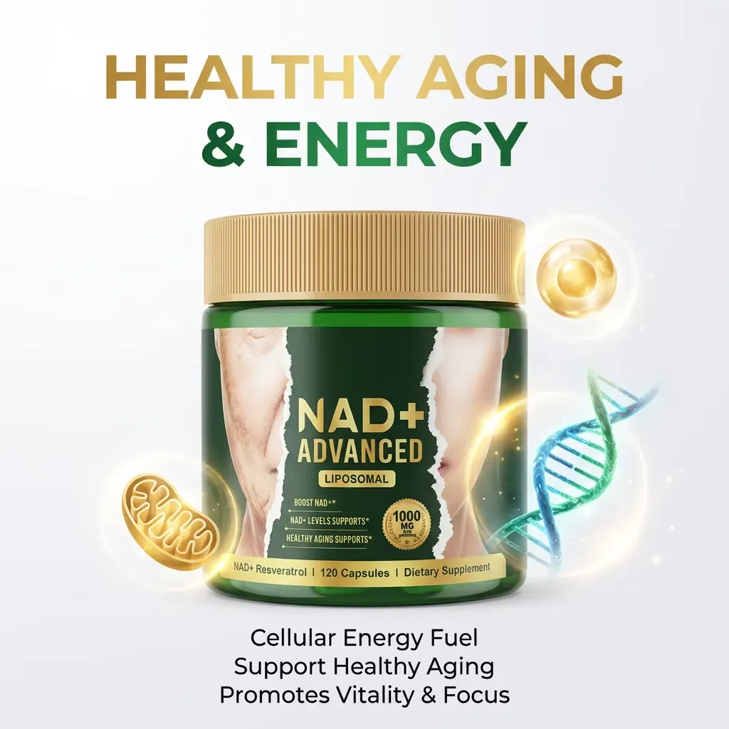 Liposomal NAD+ Supplement Capsules for Daily Cellular Support and Longevity OEM ODM Private Label Factory Direct Price