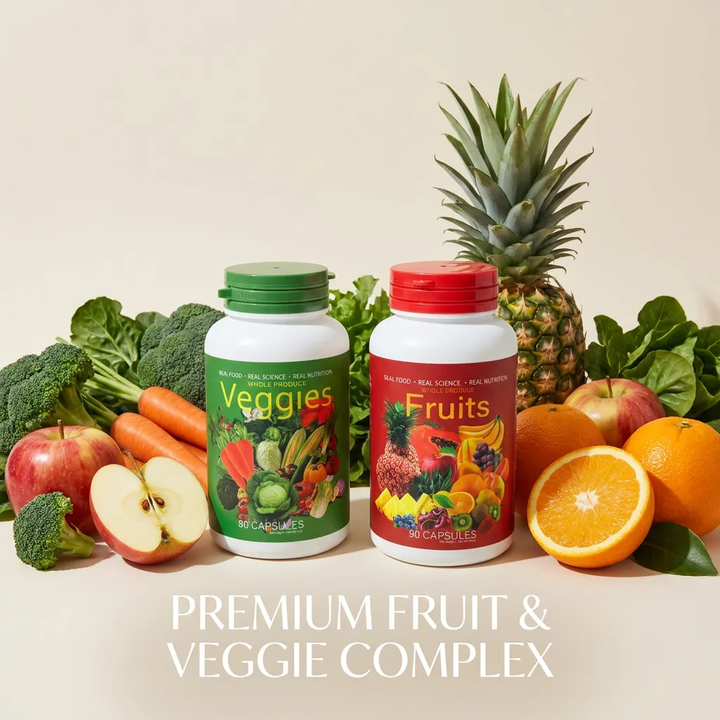 Fruit and Veggie Vitamin Capsules for Immune Support Custom Formula Factory Price