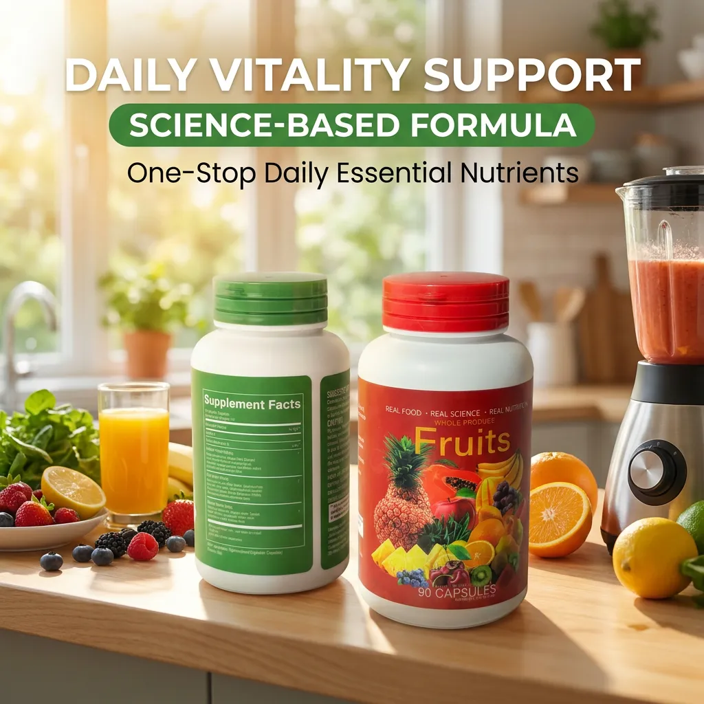 Fruit and Veggie Vitamin Capsules for Immune Support Custom Formula Factory Price