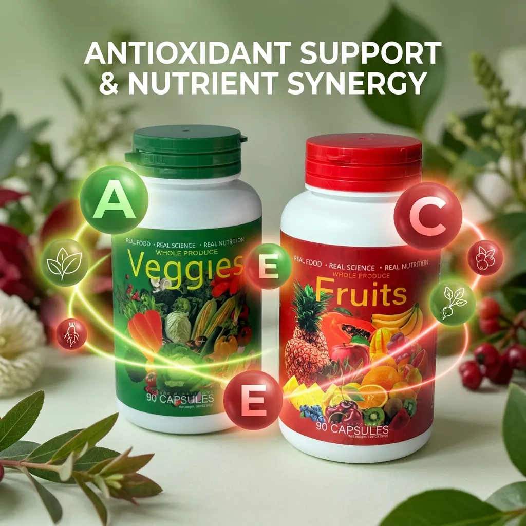 Fruit and Veggie Vitamin Capsules for Immune Support Custom Formula Factory Price