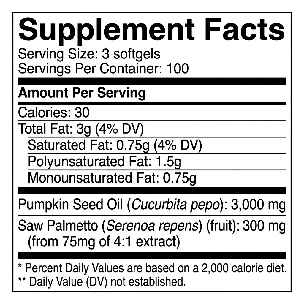 Pumpkin Seed Oil Softgels for Bladder Control and Urinary Support Private Label ODM Dietary Supplement Store