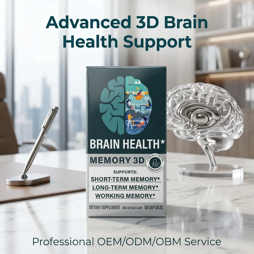 Memory 3D Capsules with Phosphatidylserine and Vitamin B12 for Brain Health Support