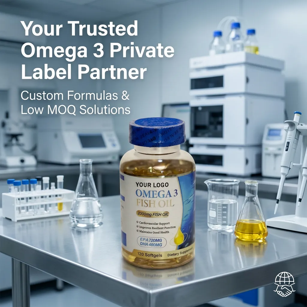 Omega 3 Fish Oil Softgel Supplement 1000mg EPA DHA for Brain and Immune Health Support Factory OEM ODM