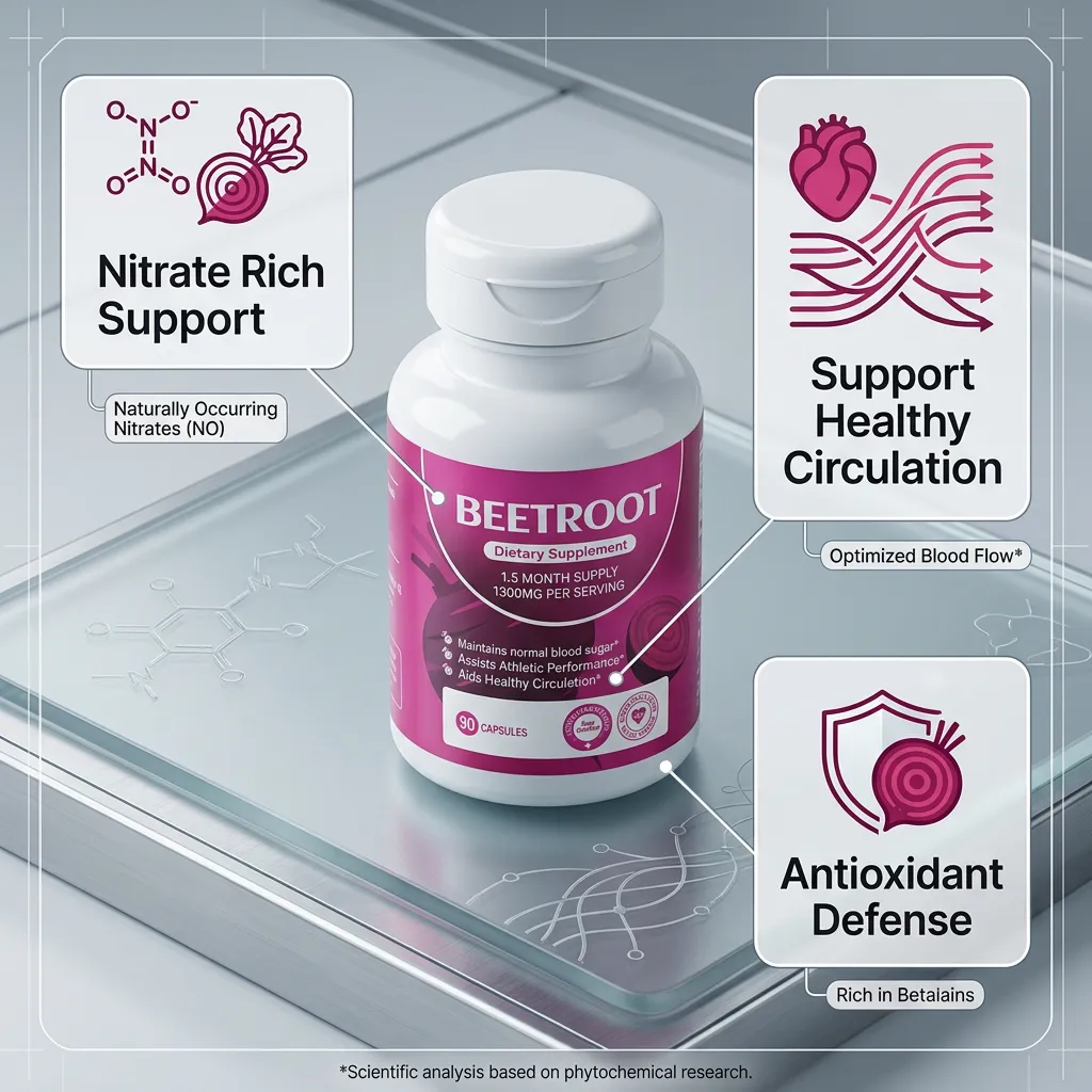 Beet Root Capsules for Healthy Circulation and Performance Support Private Label OEM Wholesale Price
