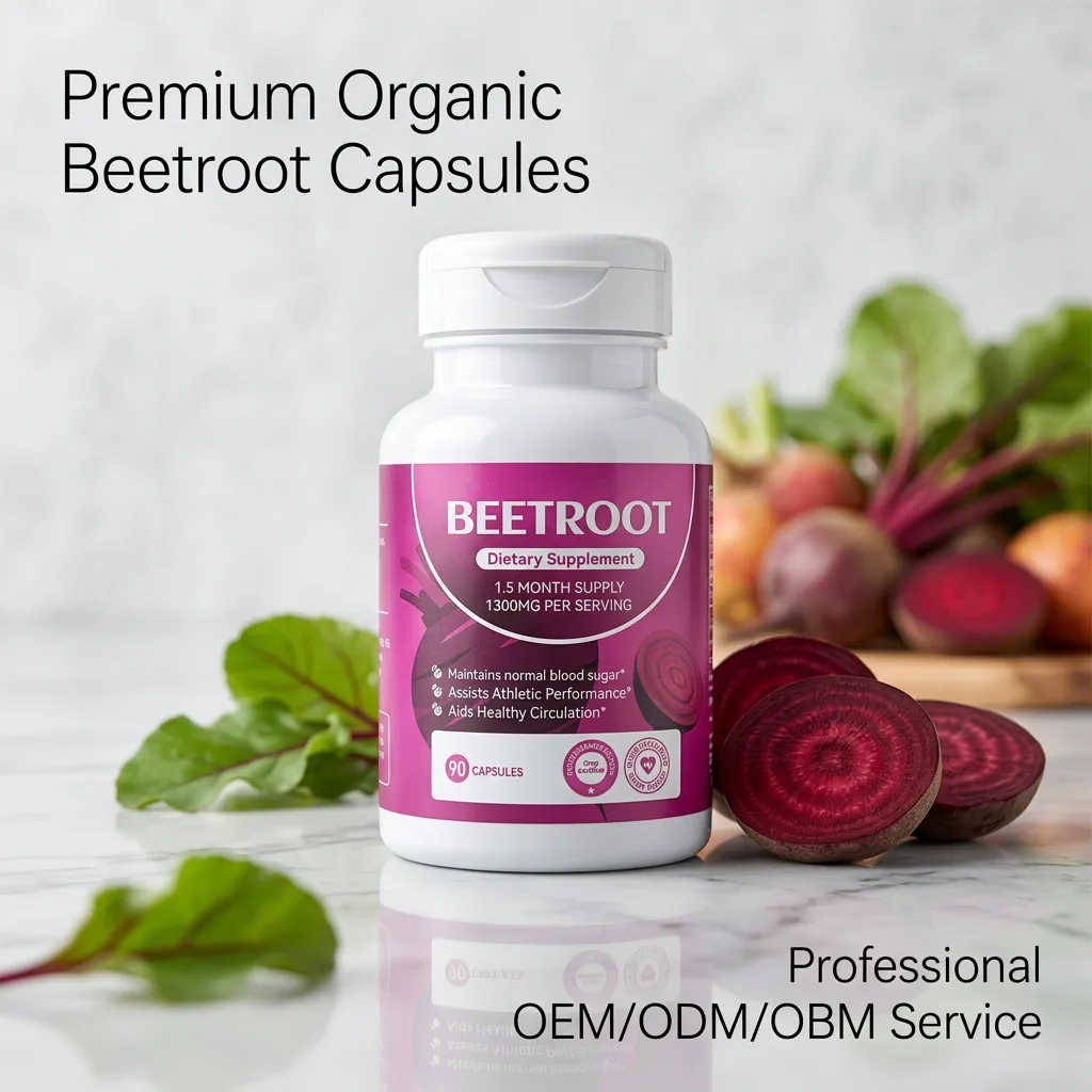 Beet Root Capsules for Healthy Circulation and Performance Support Private Label OEM Wholesale Price