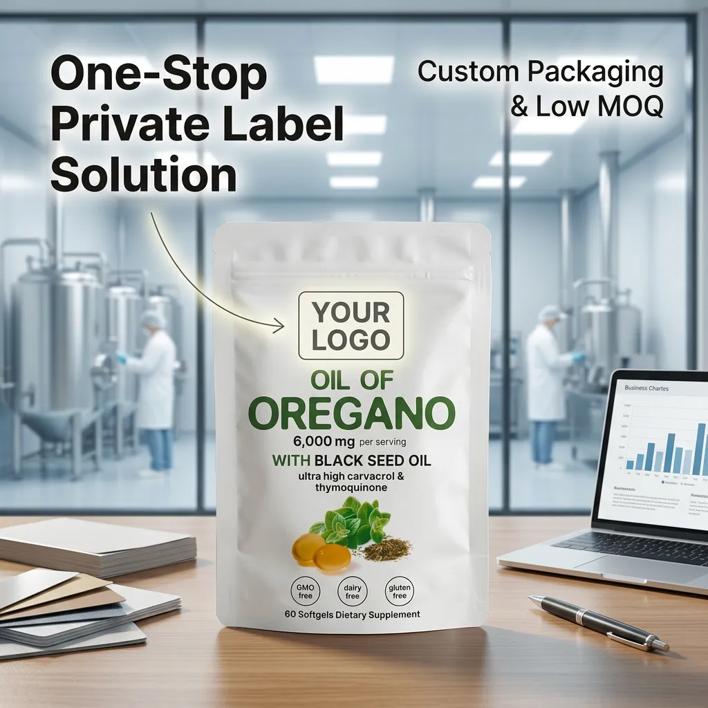 Oregano Oil Softgels for Immune Health and Digestive Support Private Label OEM Wholesale Supply Bulk