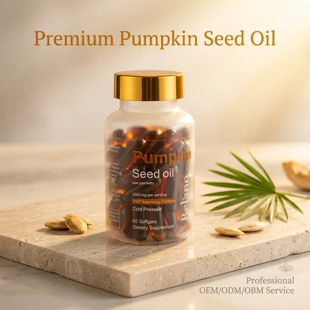 Sourced Pumpkin Seed Oil Softgels for Hair Growth and Urinary Support ODM Private Label Factory Wholesale