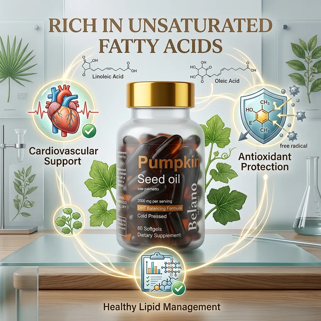 Sourced Pumpkin Seed Oil Softgels for Hair Growth and Urinary Support ODM Private Label Factory Wholesale