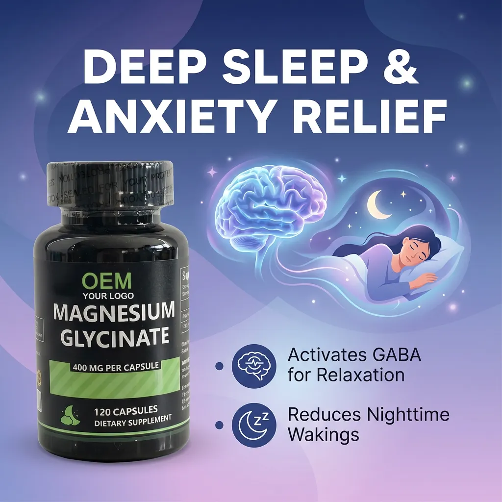 Custom Formula Magnesium Glycinate with Ashwagandha for Relaxation ODM