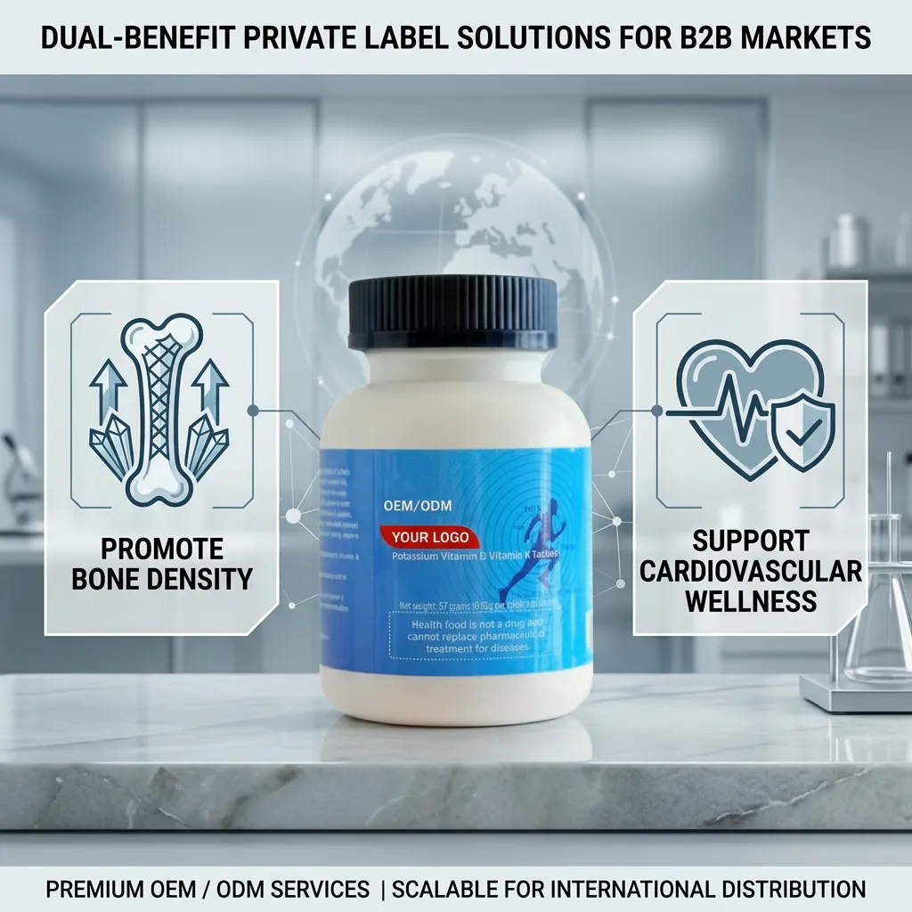 Vitamin D3 K2 MK7 Tablets for Bone Health and Heart Wellness