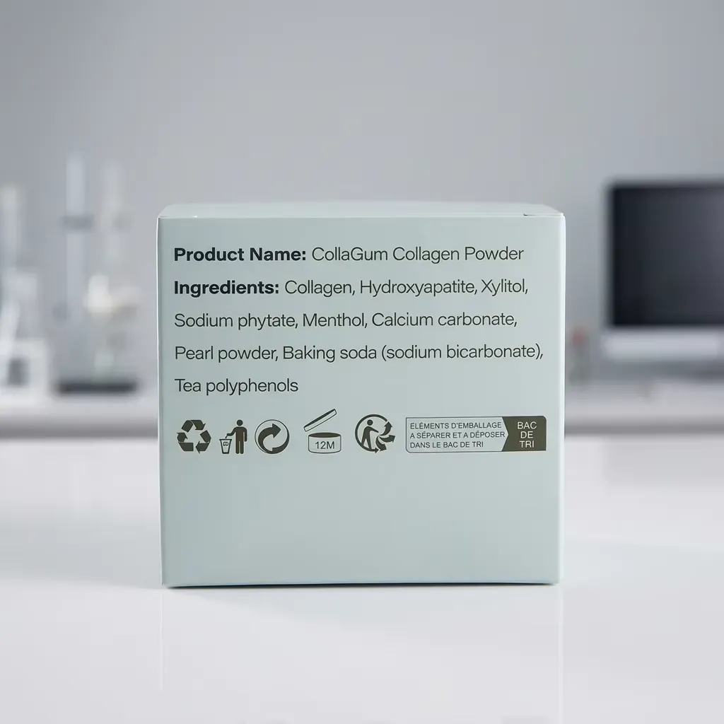Herbal Collagen Tooth Powder for Teeth Stain Removal and Gum Health