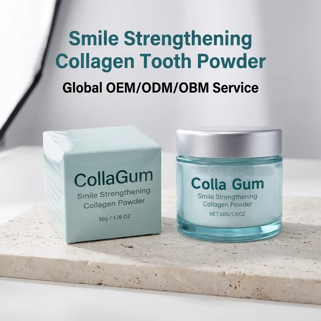 Herbal Collagen Tooth Powder for Teeth Stain Removal and Gum Health
