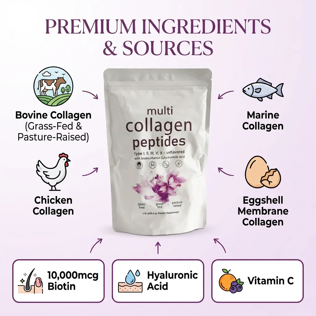 Pure Hydrolyzed Collagen Peptides Powder