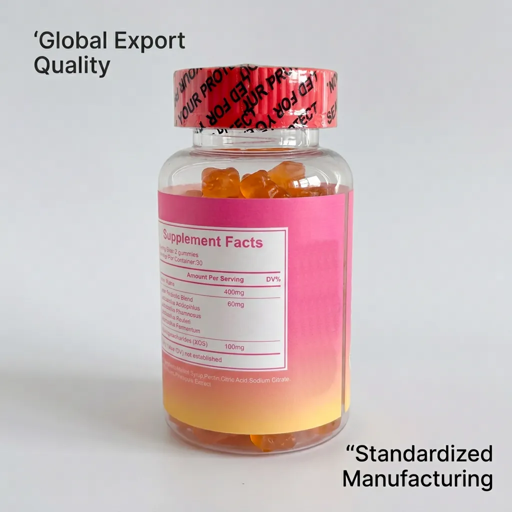 OEM High Quality Women's Probiotic Gummies for Vaginal pH Balance and Gut Wellness