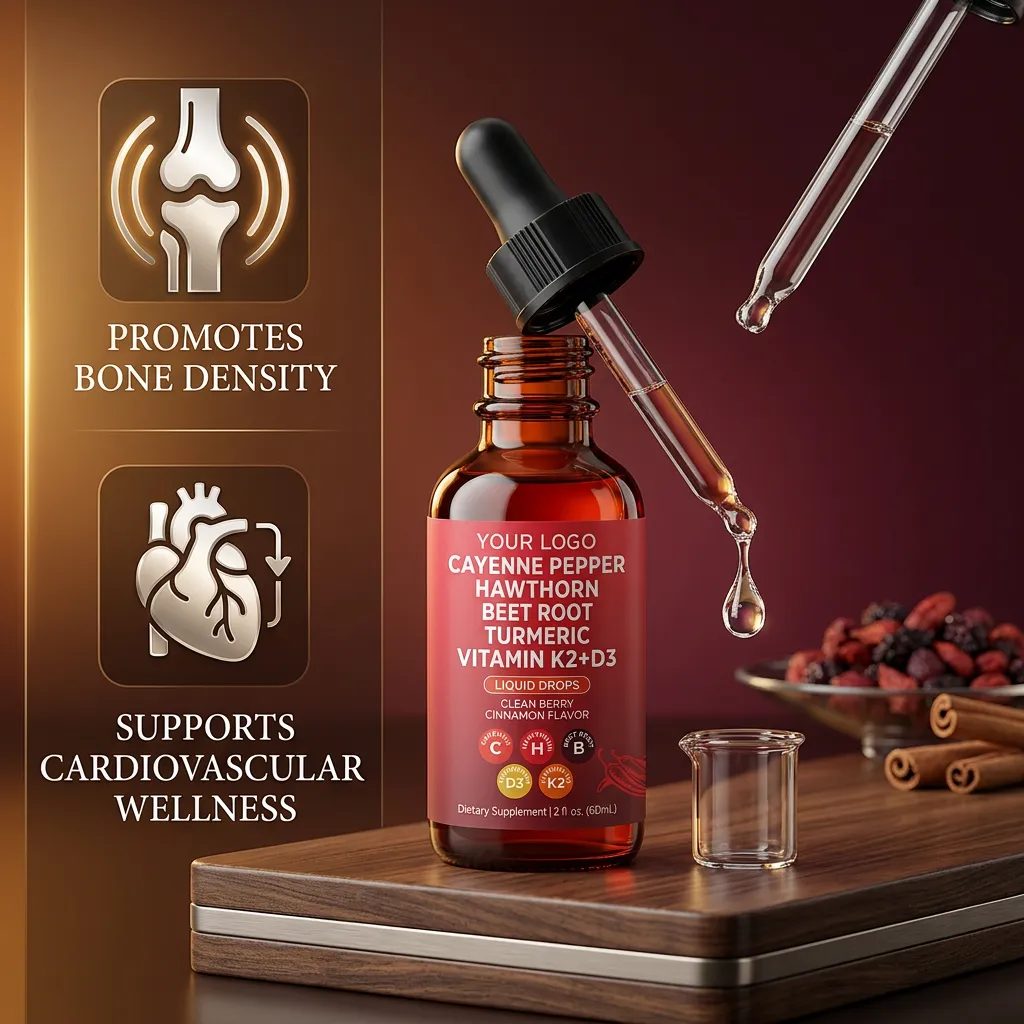 Vitamin D3 K2 MK7 Drops for Cardiovascular Function