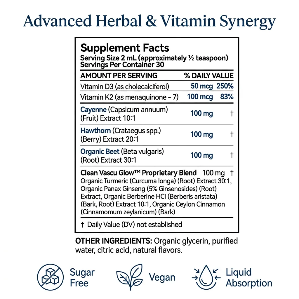 Vitamin D3 K2 MK7 Drops for Cardiovascular Function