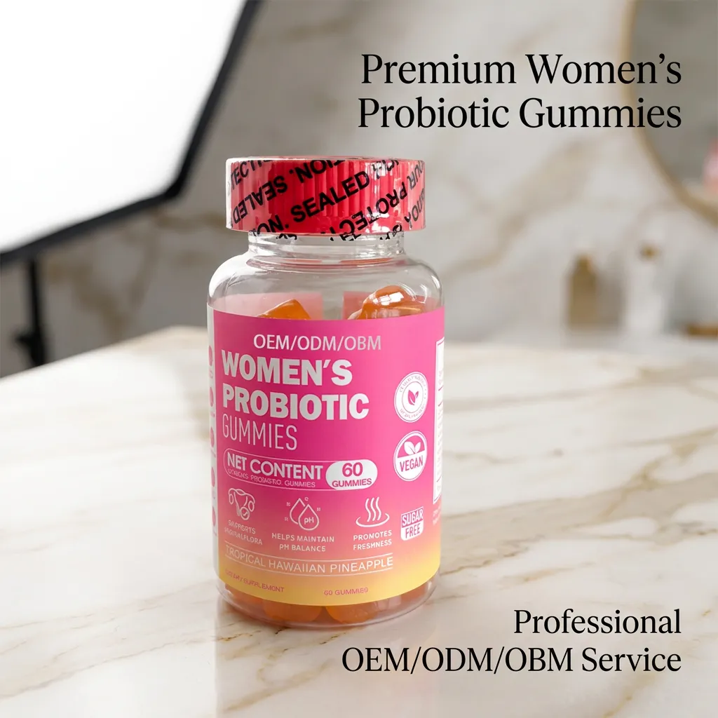 OEM High Quality Women's Probiotic Gummies for Vaginal pH Balance and Gut Wellness