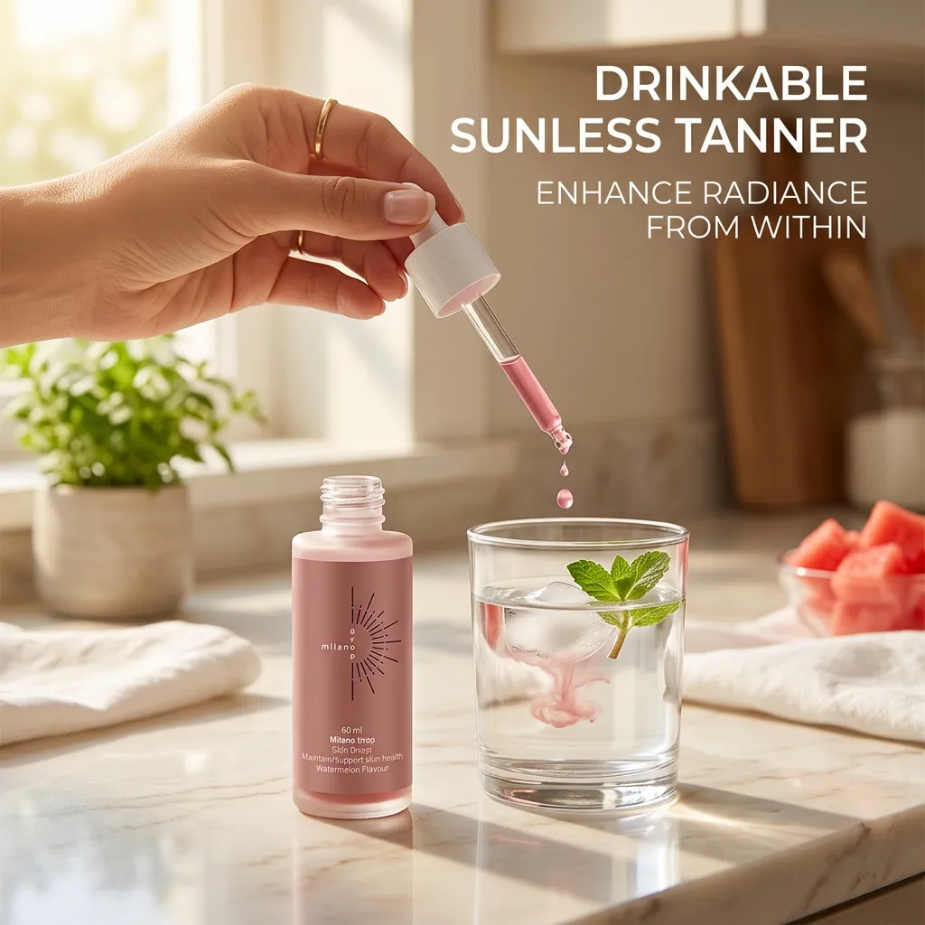 Oral Tanning Drops for Luminous Bronze Glow and Skin Health
