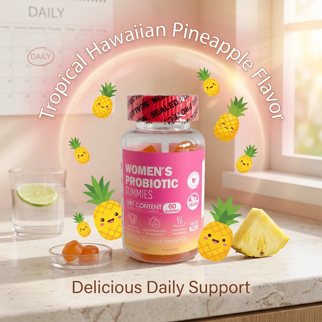 OEM High Quality Women's Probiotic Gummies for Vaginal pH Balance and Gut Wellness