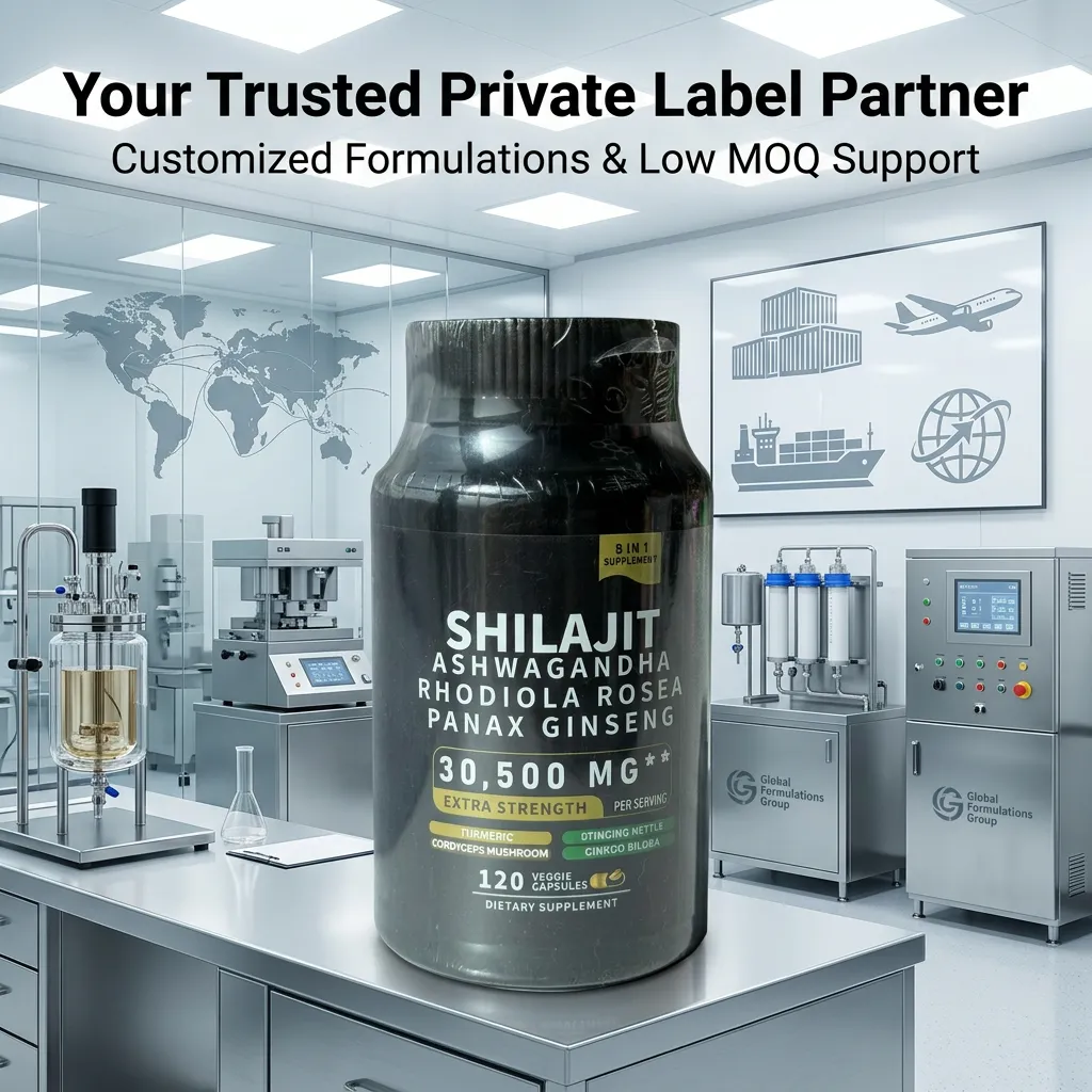 Shilajit, Ashwagandha & Ginseng Herbal Blend Capsules