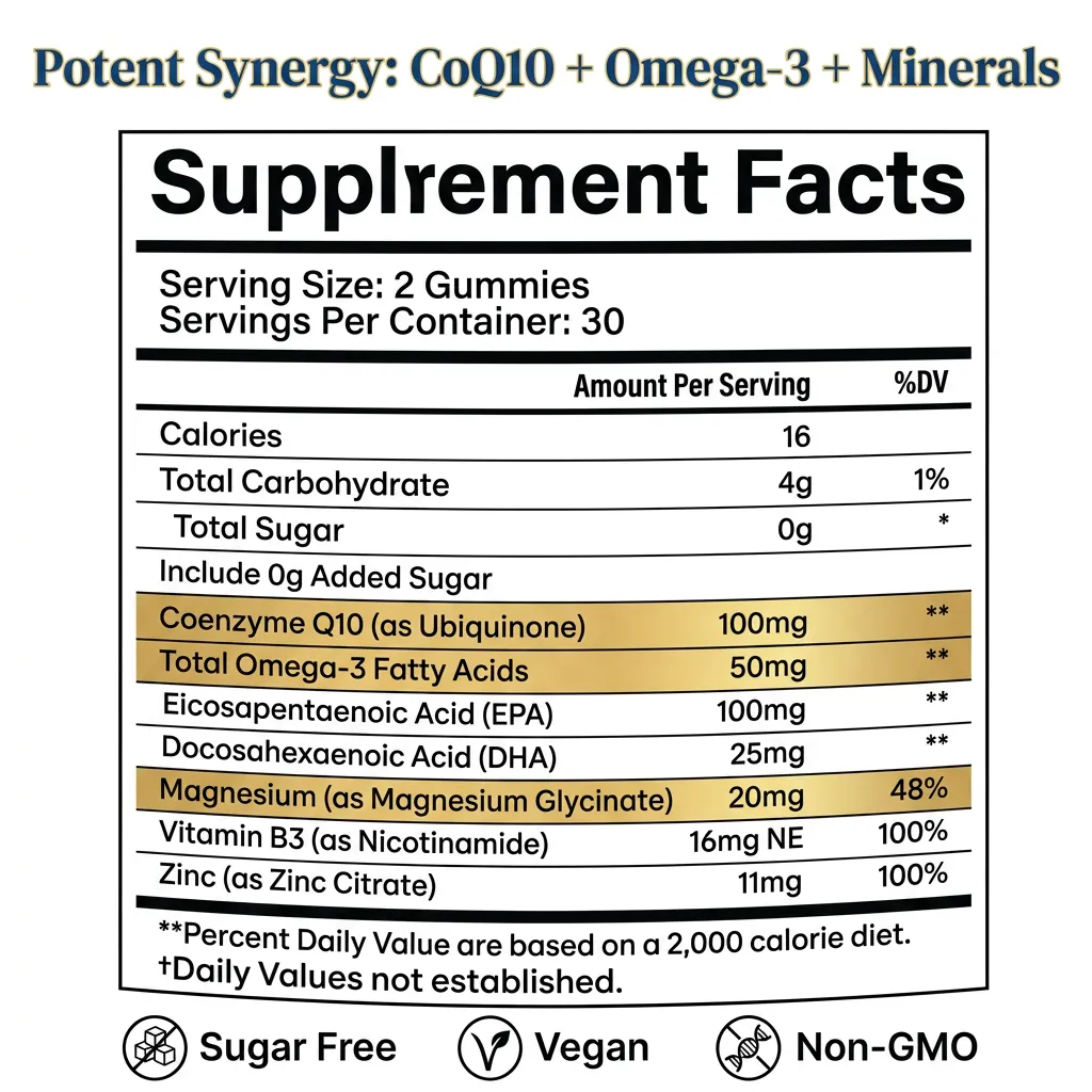 High Quality CoQ10 Gummies for Cardiovascular Wellness