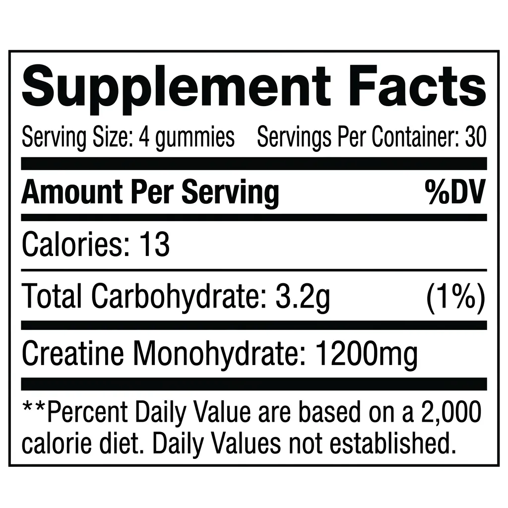 Creatine Monohydrate Gummies-Pouch