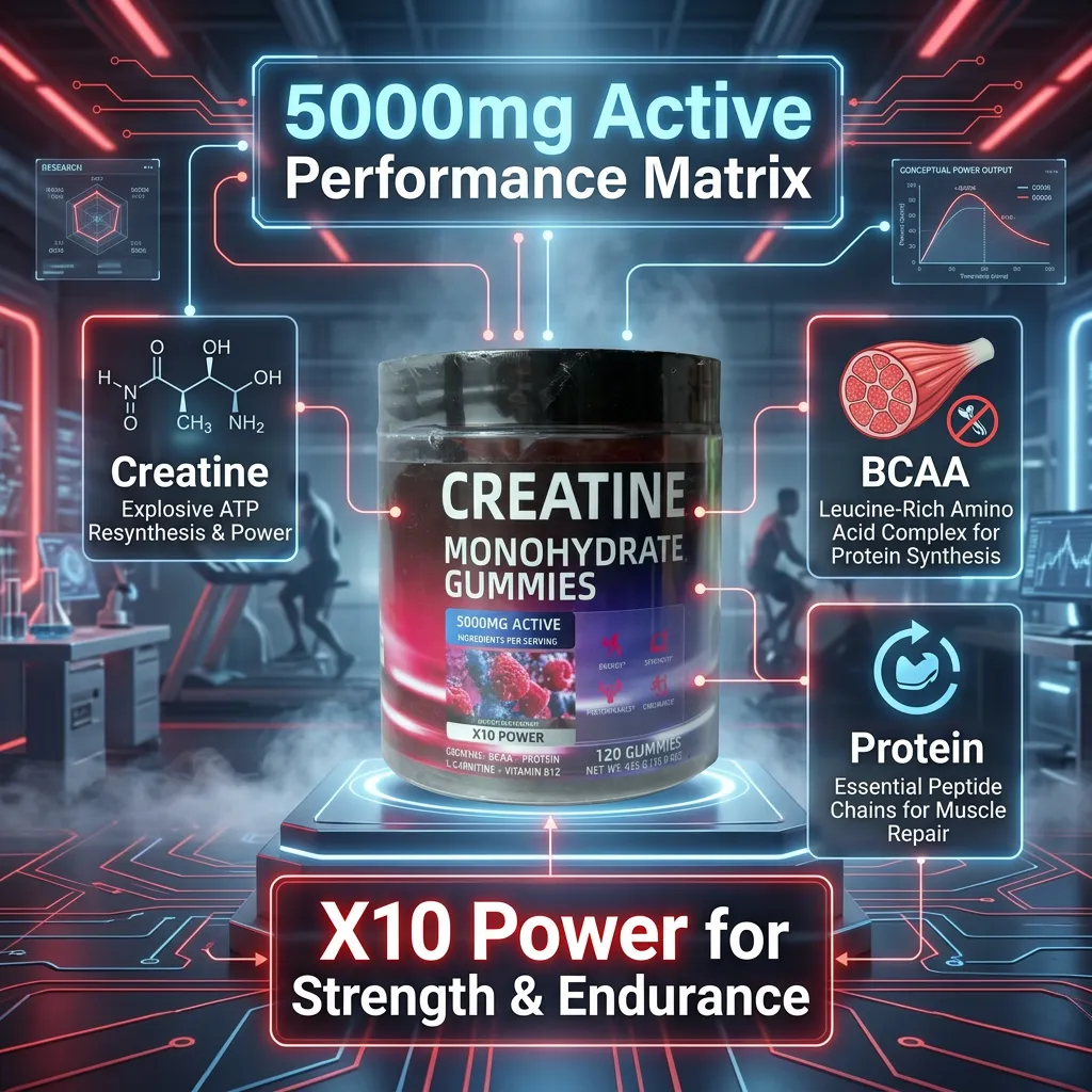 Creatine Monohydrate Gummies-Bottled