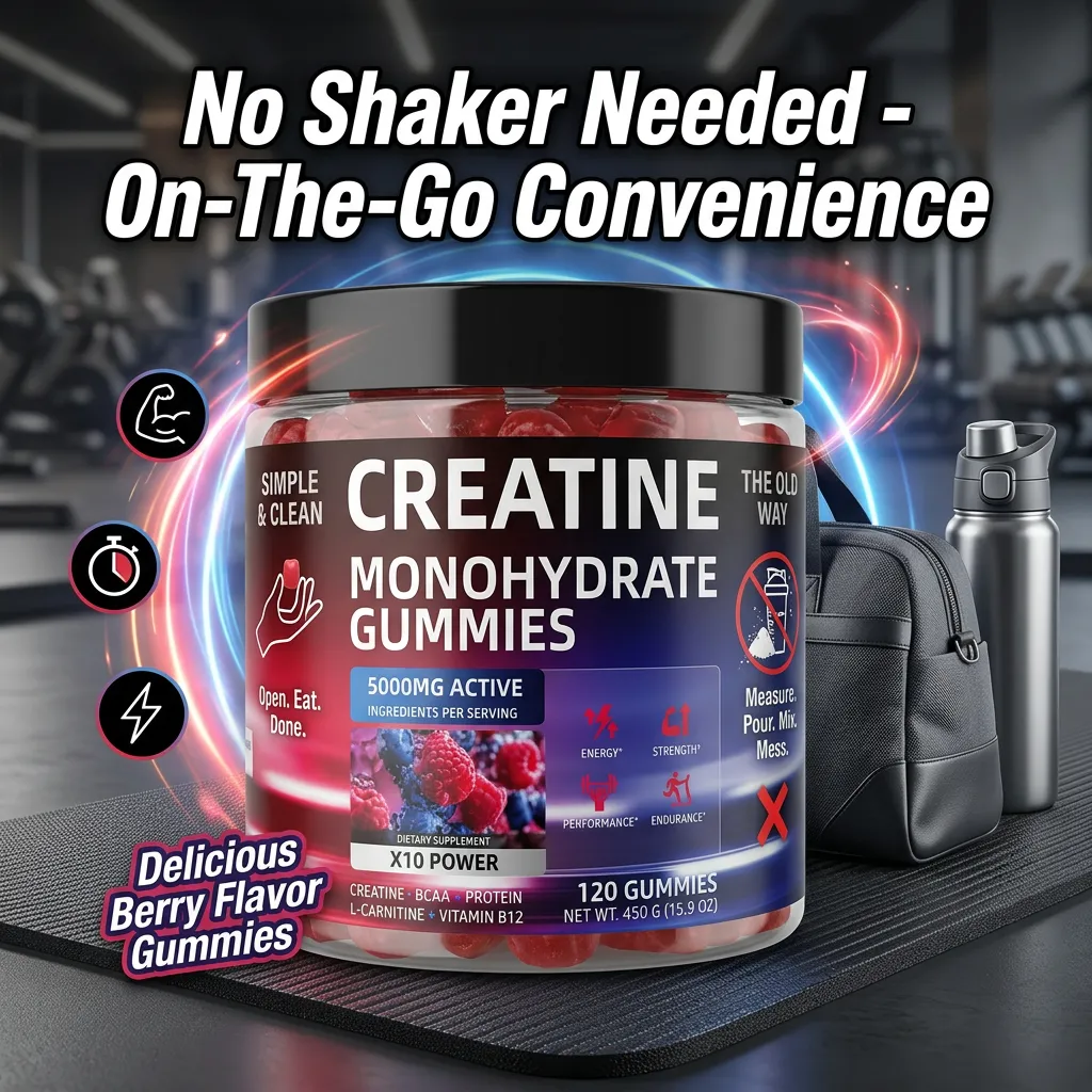 Creatine Monohydrate Gummies-Bottled