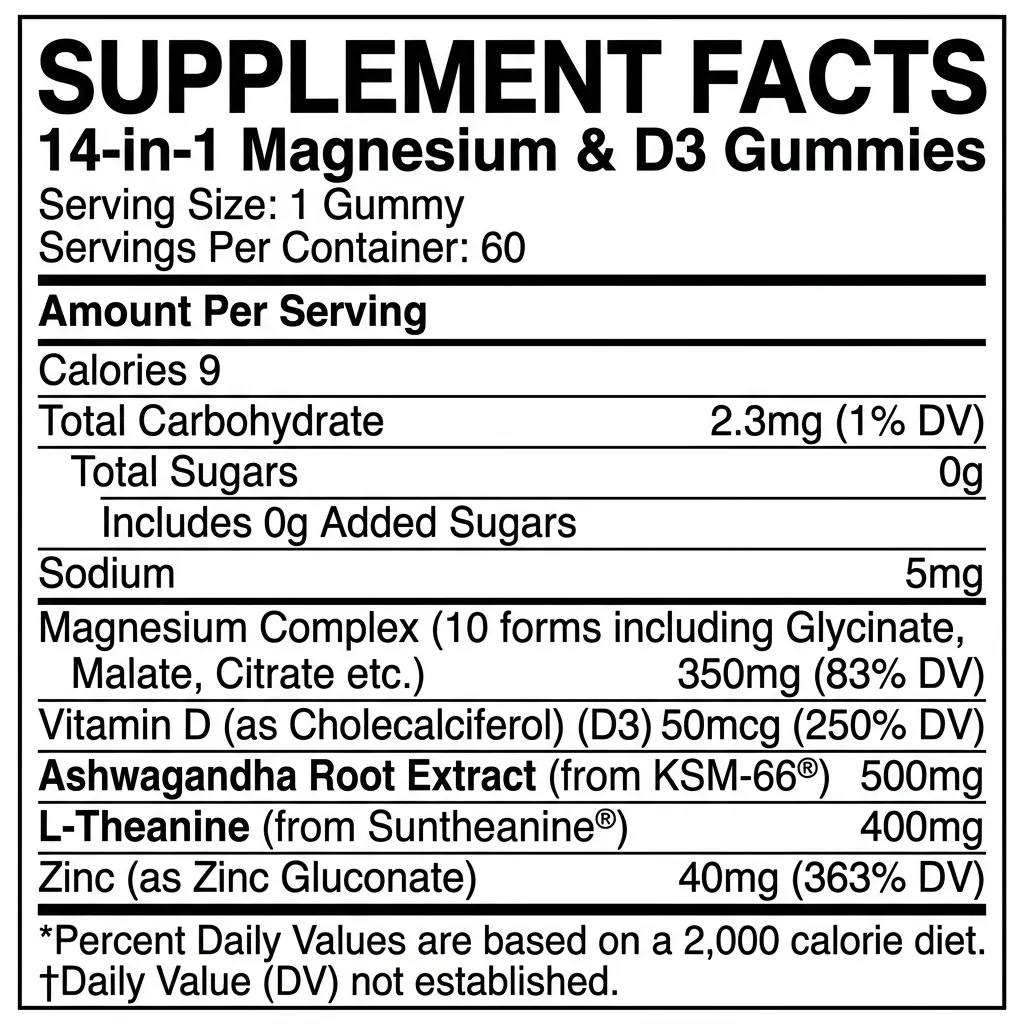 Magnesium & D3 Complex – Bottle