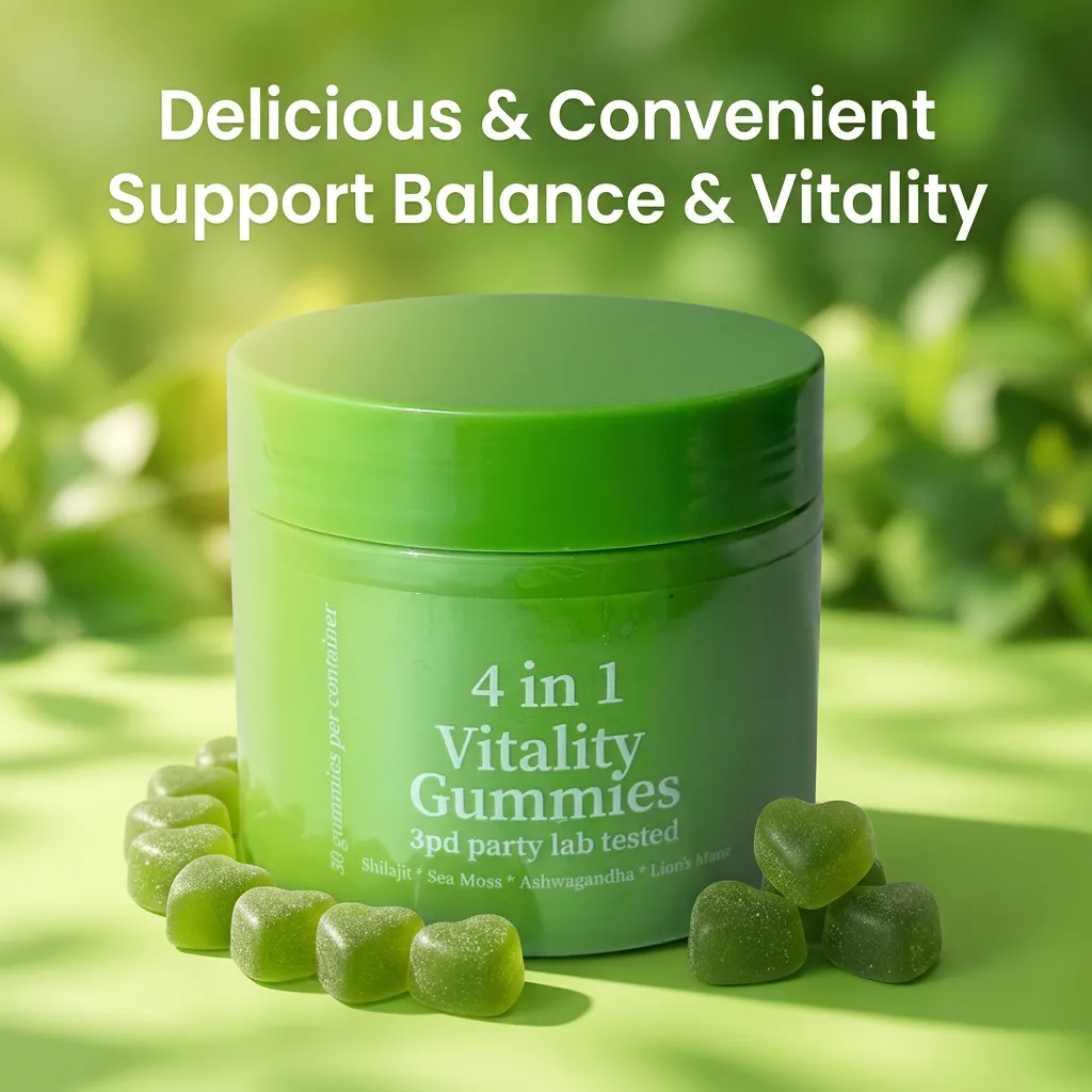 4-in-1 Vitality Gummies-Bottled