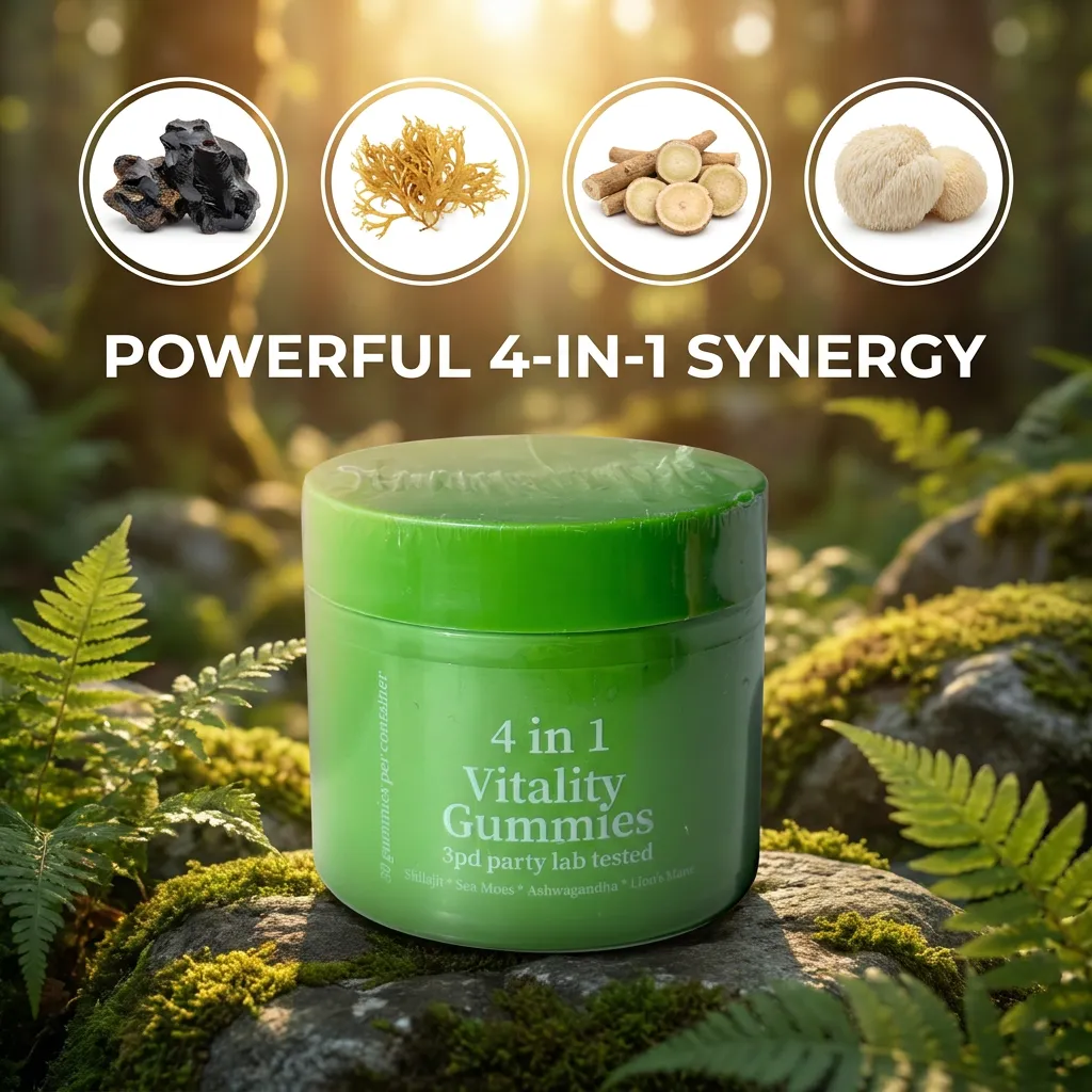 4-in-1 Vitality Gummies-Bottled