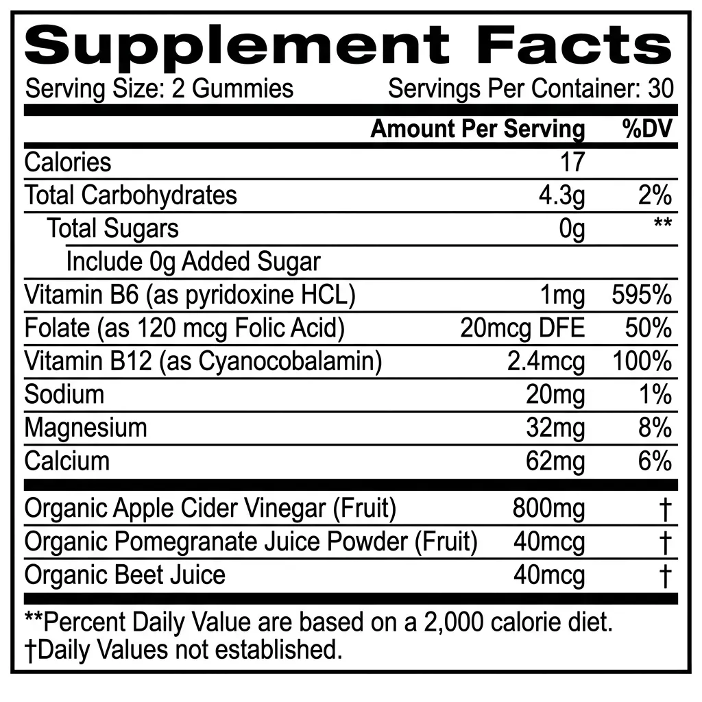 Keto ACV(Apple Cider Vinegar) Gummies-Bagged