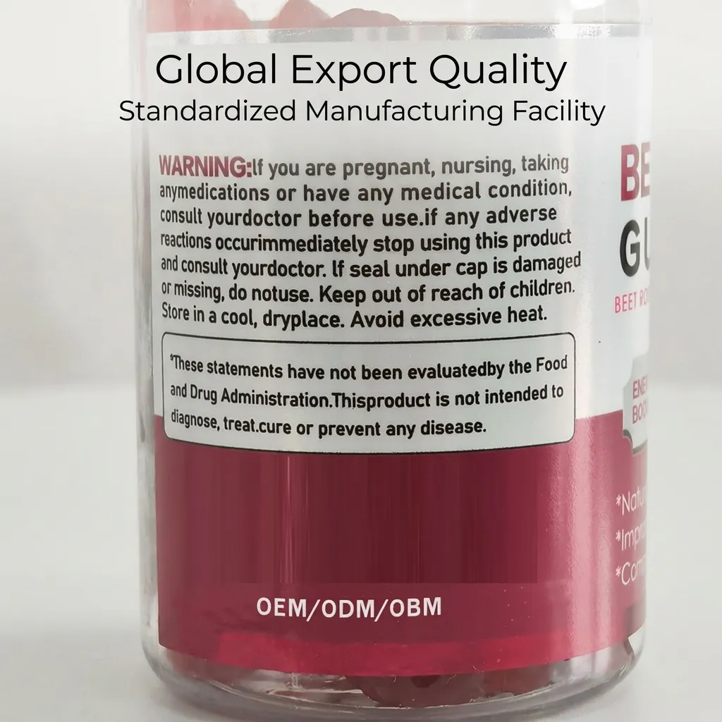 Wholesale Pectin Based Beetroot Gummies for Healthy Circulation
