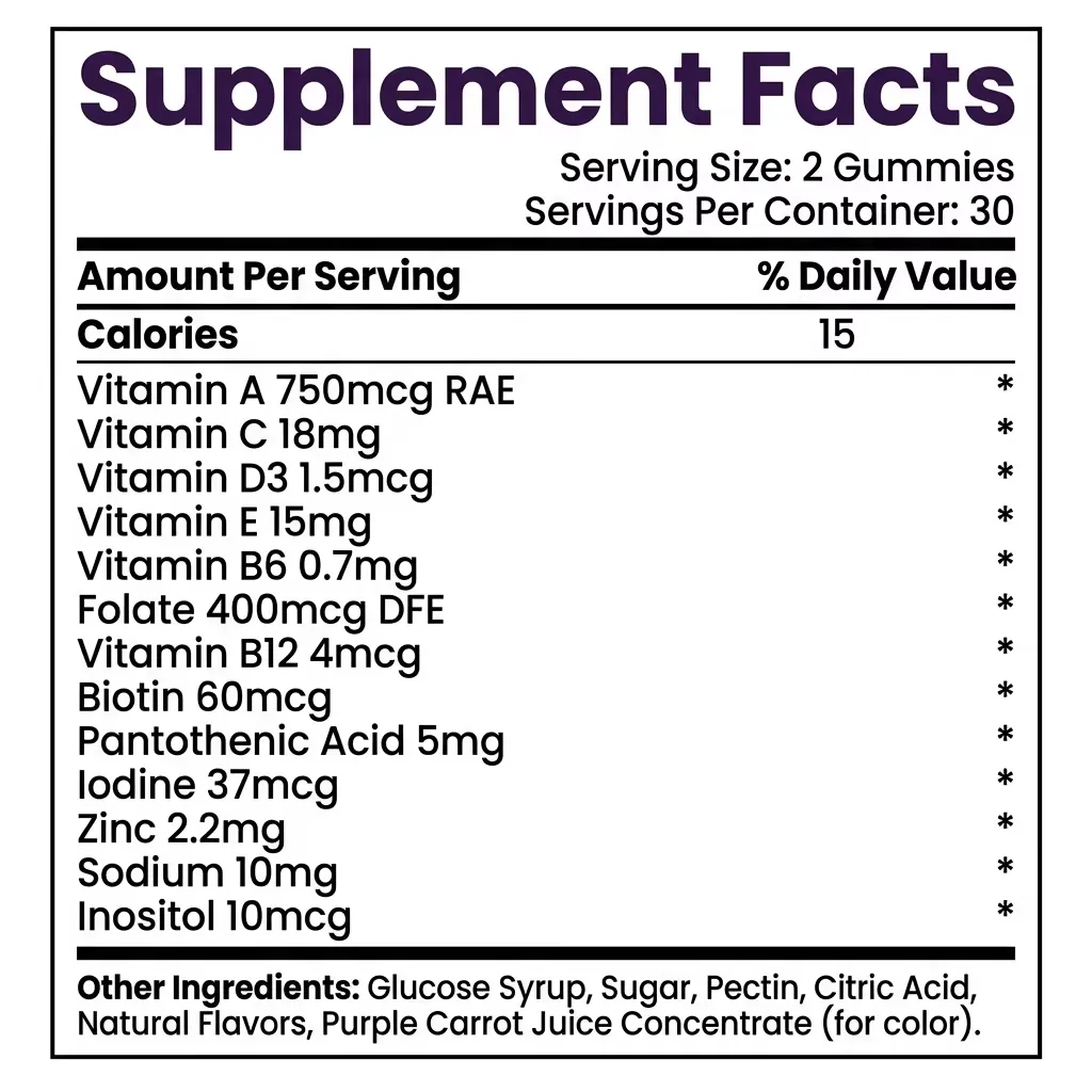 Multivitamin Gummies for Daily Wellness