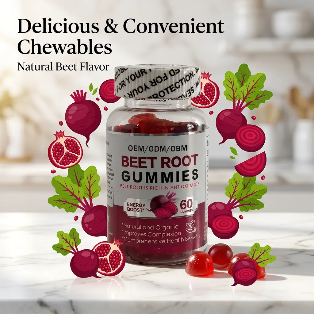 Wholesale Pectin Based Beetroot Gummies for Healthy Circulation