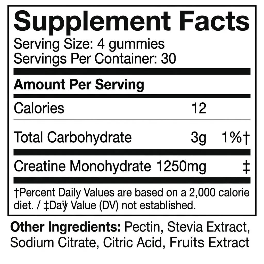 Creatine Monohydrate Gummies
