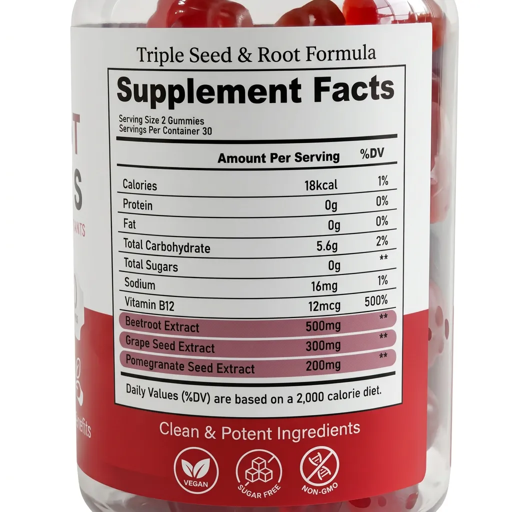Wholesale Pectin Based Beetroot Gummies for Healthy Circulation