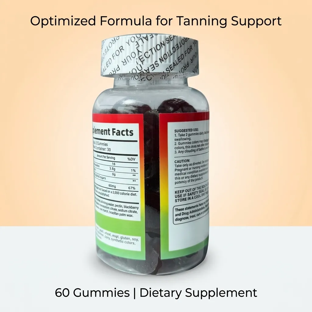 Sunless Tanning Gummies – Bottle
