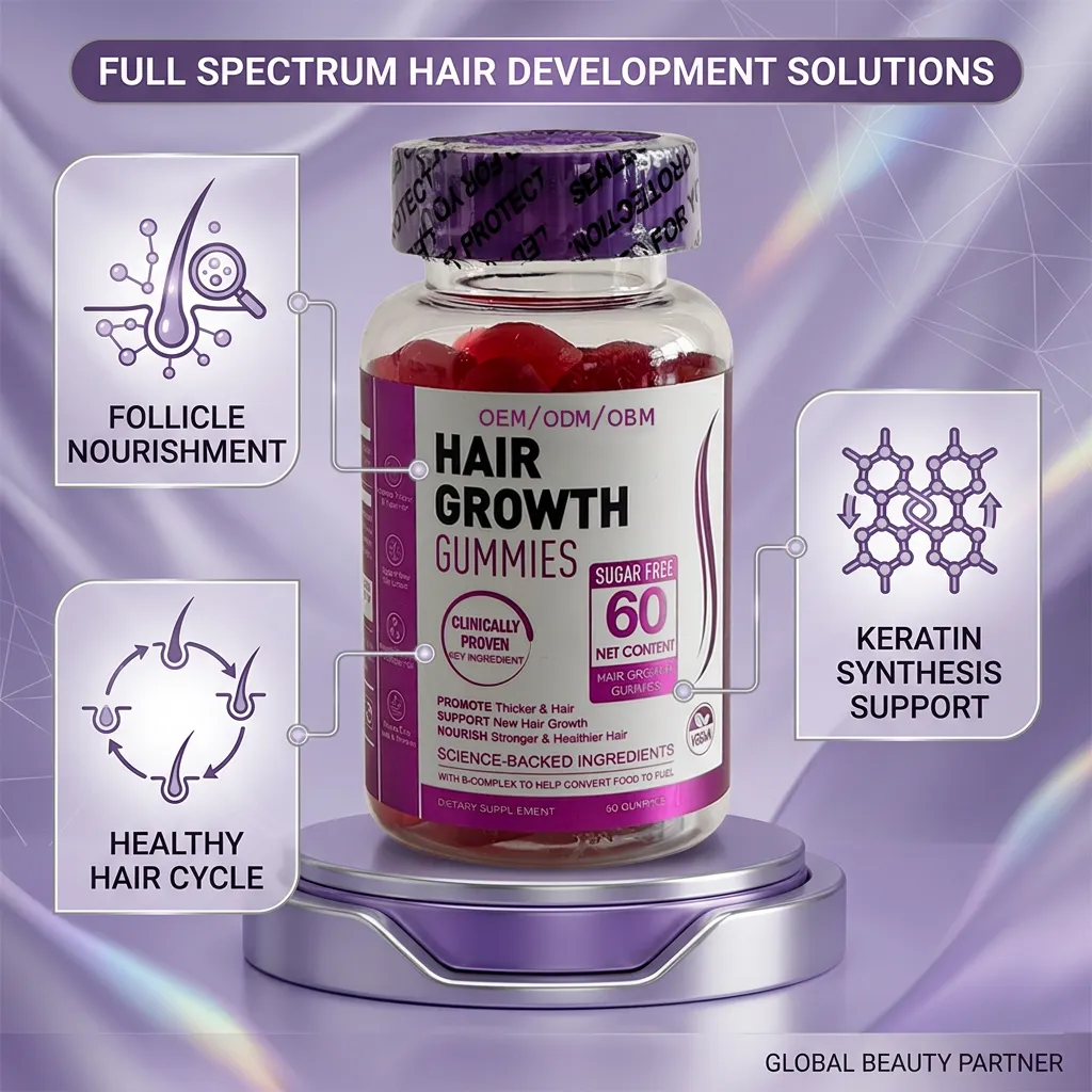 Hair Growth Gummies – Biotin & Collagen for Thicker Hair