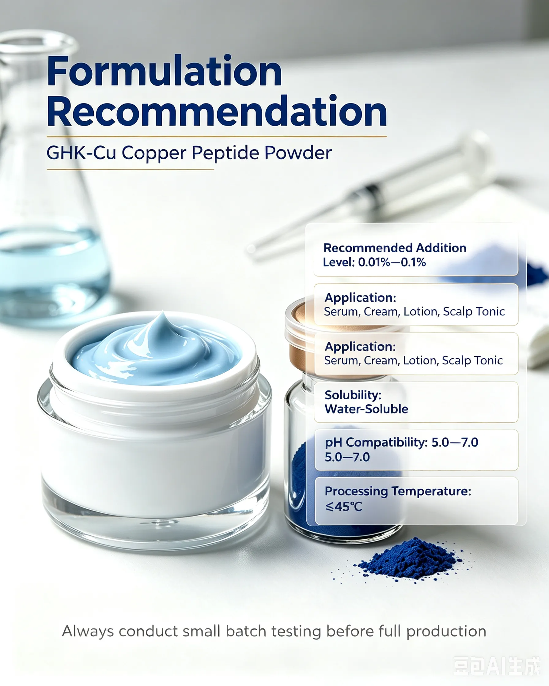 GHK-Cu (Copper Tripeptide-1) Manufacturer | Cosmetic Peptide Supplier