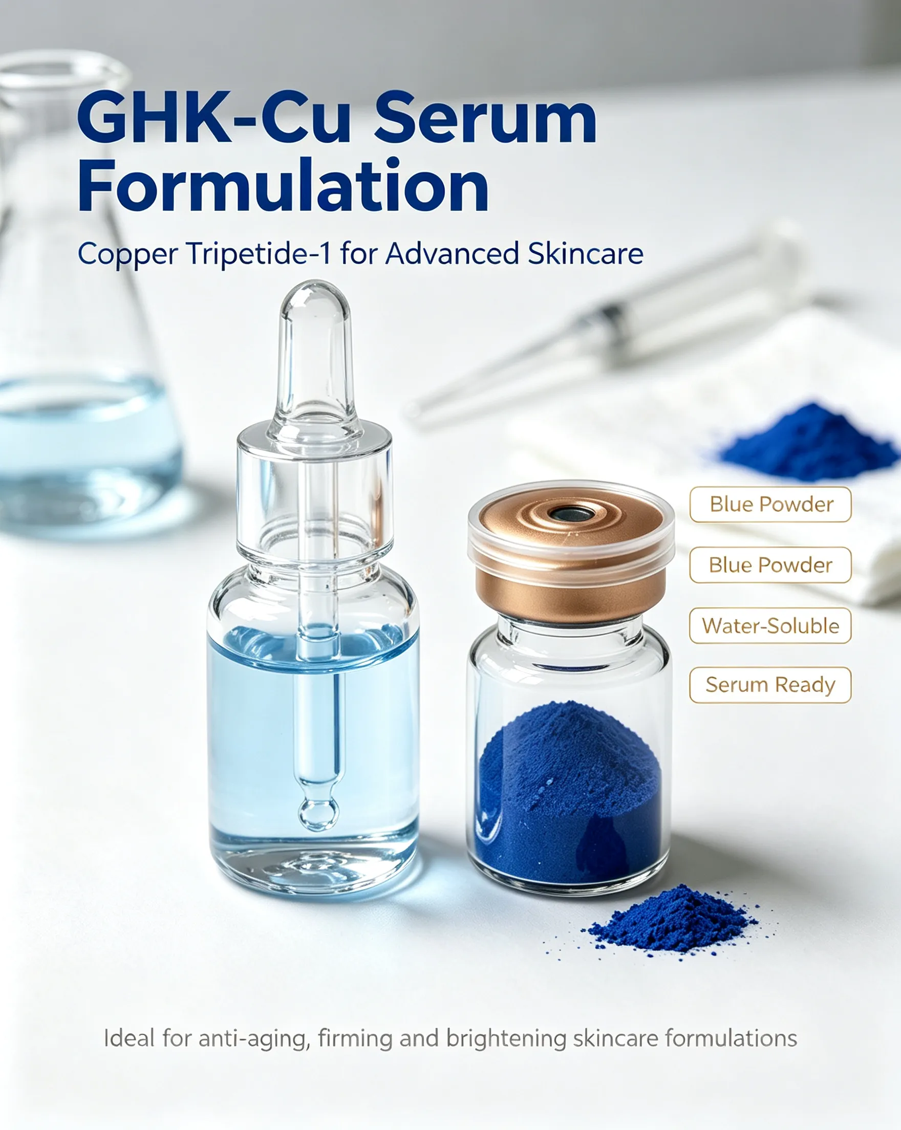 GHK-Cu (Copper Tripeptide-1) Manufacturer | Cosmetic Peptide Supplier