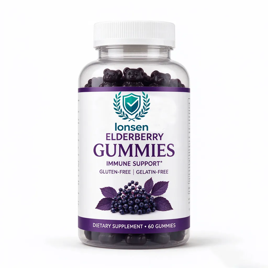 Elderberry Gummies immune support gluten-free gelatin-free dietary supplement