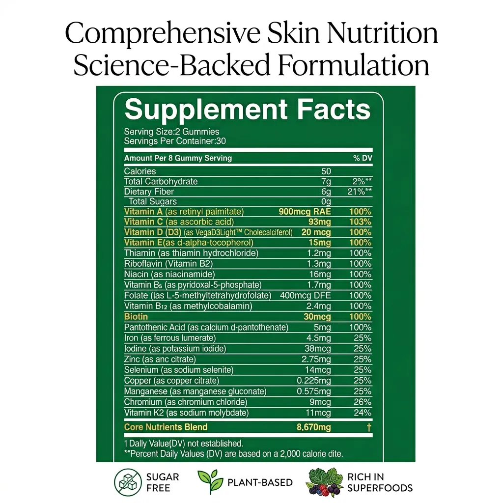 Skin Vitamins Gummies-Vitamin A,C,D,E