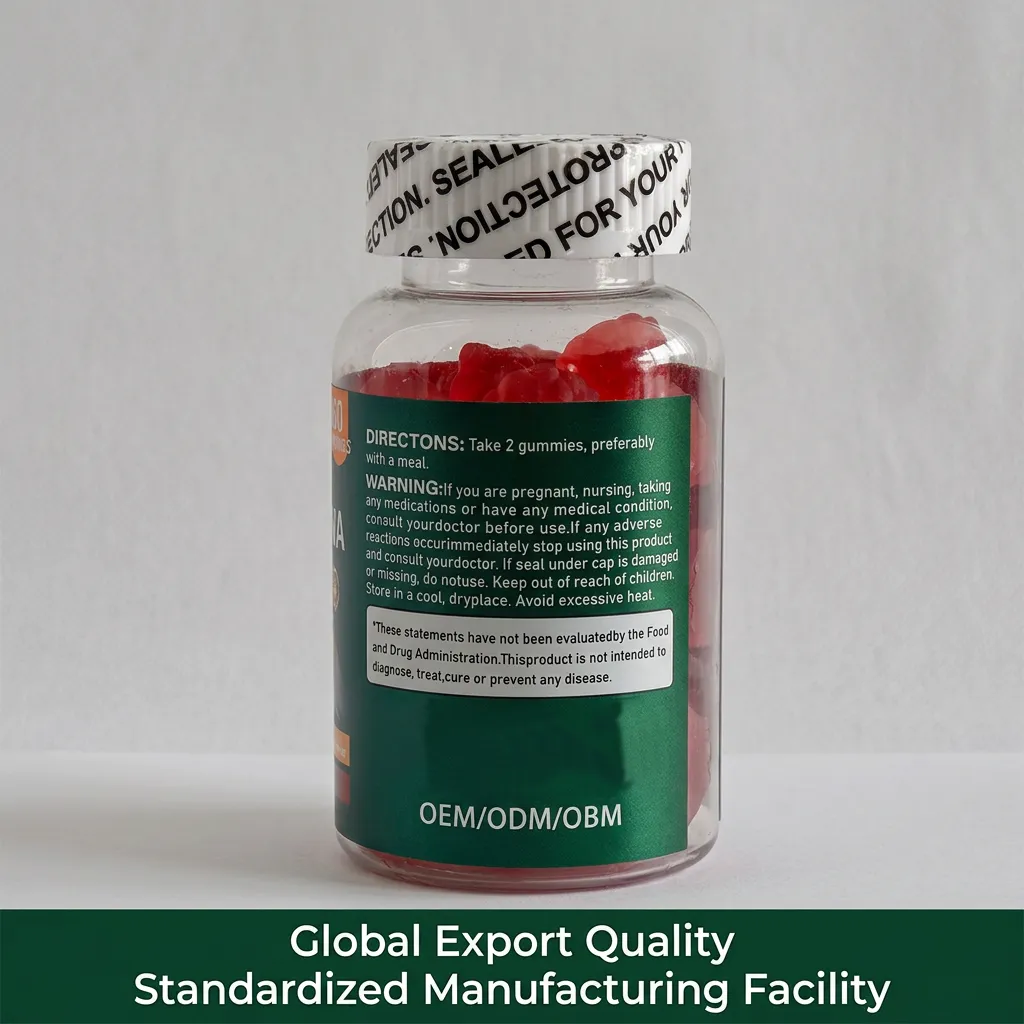 Ashwagandha Gummies with Holy Basil for Adrenal Support and Relaxation OEM ODM Factory Manufacturing Bulk