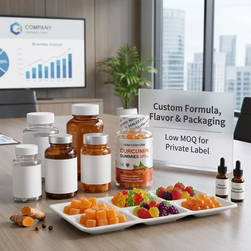 Turmeric Curcumin Gummies with Ginger for Healthy Response