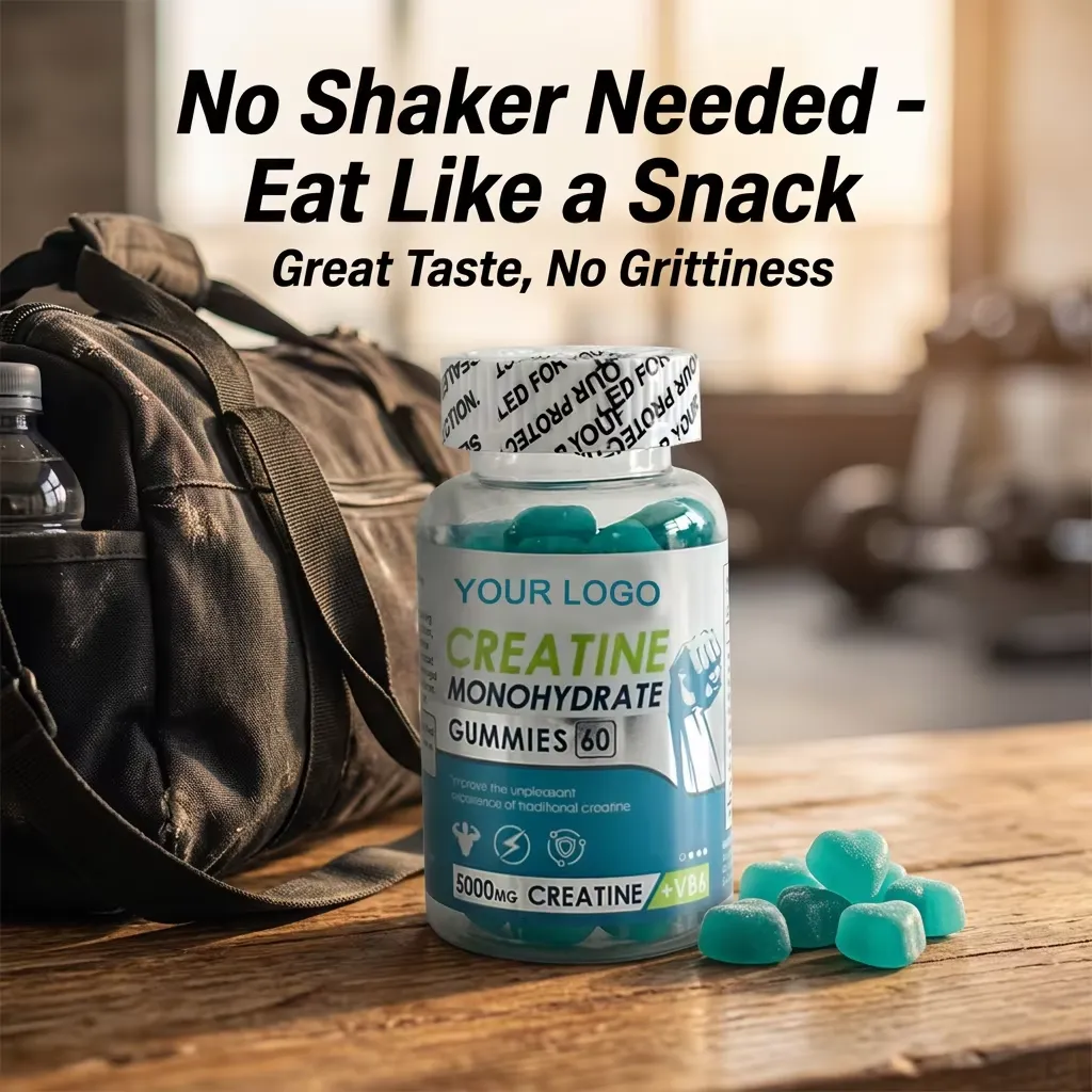 Creatine Gummies 5g Sugar Free Vegan Pectin Based for Gym Performance and Fitness Maintenance ODM
