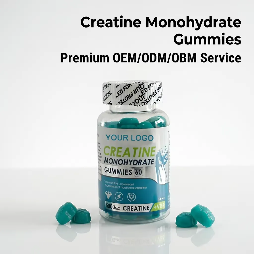 Creatine Gummies 5g Sugar Free Vegan Pectin Based for Gym Performance and Fitness Maintenance ODM